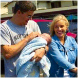 David, sa femme Jaime et son fils Jayden.