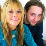 Vincent et l'actrice Taryn Manning.