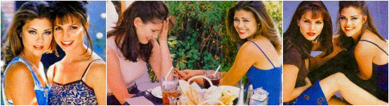 Charisma et Susan Ward, alias Meg dans 'Sunset Beach'.
