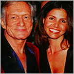 Charisma et Hugh Hefner, le crateur du magazine 'Playboy'.