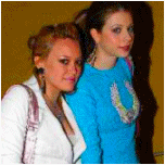 Michelle et Hilary Duff.