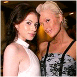 Michelle et Paris Hilton.