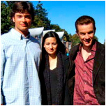 James Marsters, sa petite amie et Tom Welling.