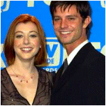 Alyson et Jason Behr, Max dans 'Roswell'  la crmonie de remise des TV guide awards.