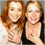 Aly et l'actrice star de 'Sabrina l'apprentie sorcire', Melissa Joan Hart.